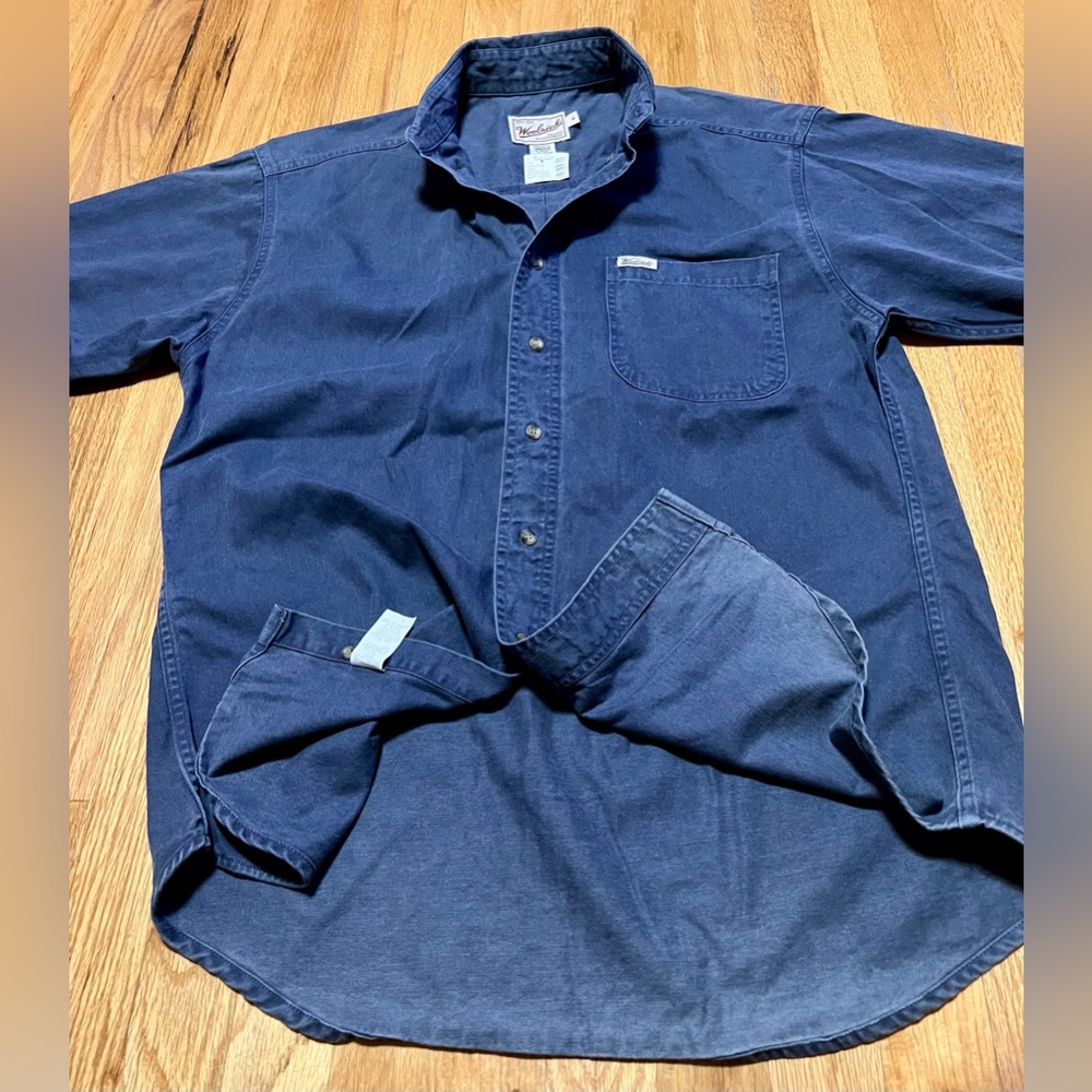 Woolrich Button Down Shirt, Large - Picture 9 of 12